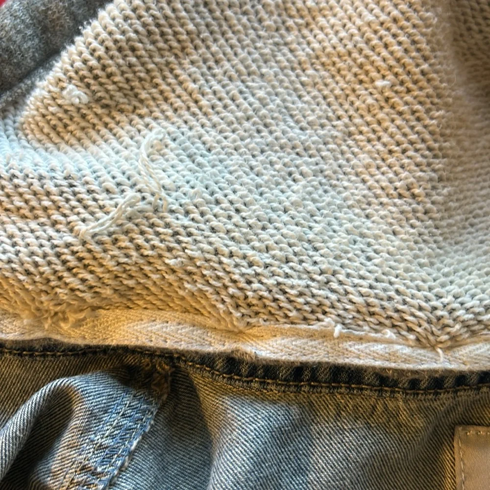 No Blue Los Angeles Faux Knit Hooded Jacket – Size Small - Picture 10 of 13